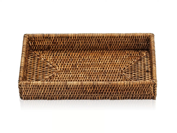 BASKET TAB2 - Rectangular rattan tray by DECOR WALTHER - view 2
